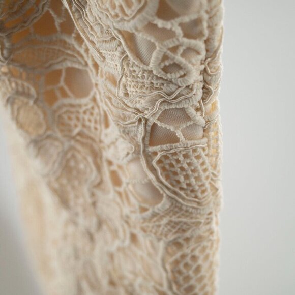 Dress the Population  Avianna Rose Lace Dress | Cream | XS | NWT - Picture 4 of 15